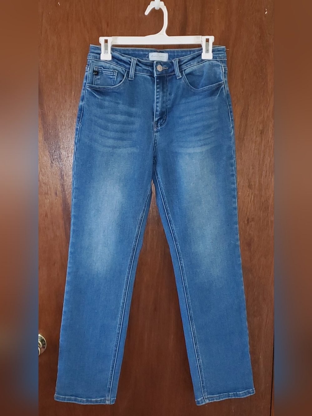 KanCan Blue High-Rise Straight Leg Jeans